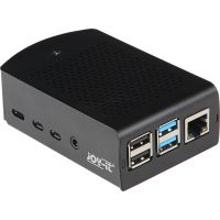joy-it rb-alucasep406 carcasa aluminio para raspberry pi 4 b