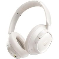 auriculares baseus bass bh1 nc inalambricos bluetooth 60 con cancelacion activa de ruido off-white