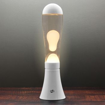BIG BLOB White Lava Lamp - White/Clear