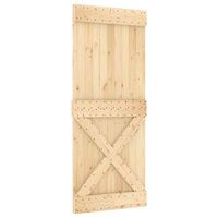 puerta narvik natural 85 x 210 cm madera de pino solido vidaxl