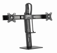 soporte de mesa gembird para dos monitores altura regulable