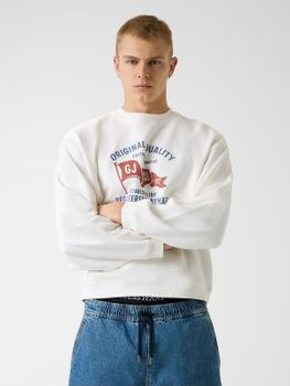 Sudadera De Corte Cuadrado Impresa