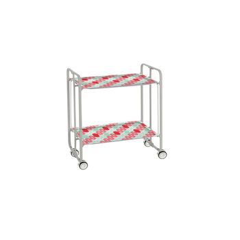 Carrito Auxiliar Plegable Bauhaus Con Ruedas – Armazón Metálico Gris, 2 Niveles, 4 Posiciones Ajustables,,89