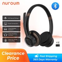 nuroum-auriculares inalambricos hp30 para sistema de conferencias cascos de oficina con bluetooth y cancelacion de ruido ia