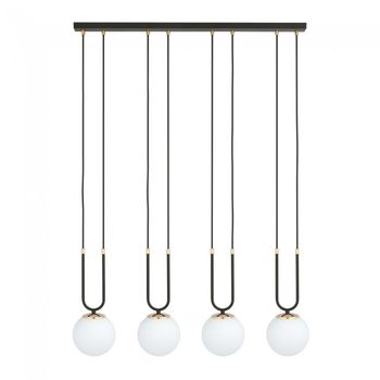 Lámpara de techo megan opal (4 luces)