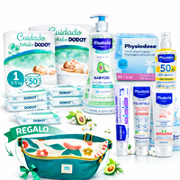 pack super ahorro panales talla 1 dodot cuidado total  mustela  rinonera de regalo