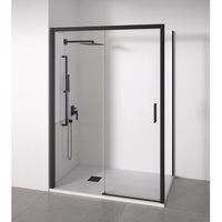 mampara de ducha angular negra 120-125 x 87-90  acceso dcha bellobath