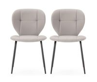 pack de 2 sillas de cocina maura color beige