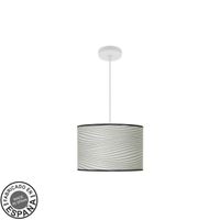 colgante moda 1xe27 blancosurco gris regx30x30cm