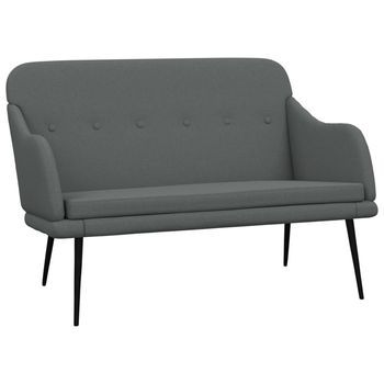 Banco De Tela Gris Oscuro 110x76x80 Cm Vidaxl
