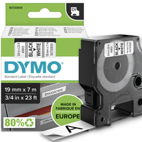 cinta rotuladora d1 19mmx7m negroblanco dymo s0720830