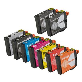 Compatible Multipack Epson Stylus Photo R2000 Printer Ink Cartridges (9 Pack) -C13T15984010