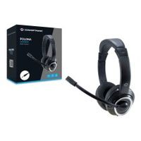 conceptronic polona02b auricular y casco auriculares alambrico diadema juego negro