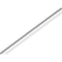silver 1mm wide curb chain - 22in - f9310