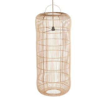 Lámpara Colgante Ratán Bazar Bizar Bozelo 60x60x100 Cm - Natural