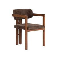 silla de madera toscana - 54 x 54 x 76 cm - marron  nogal