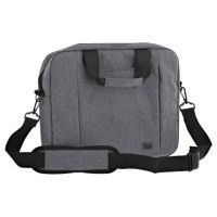 bandolera tnb nbanti15 para portatil 156 gris textil con asa y tirante