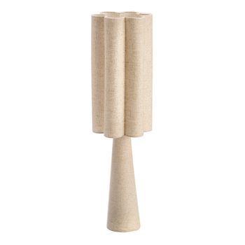 Lámpara De Sobremesa Con Diseño De Flor. 74cm. 21x20x74 Cm. Color: Beige