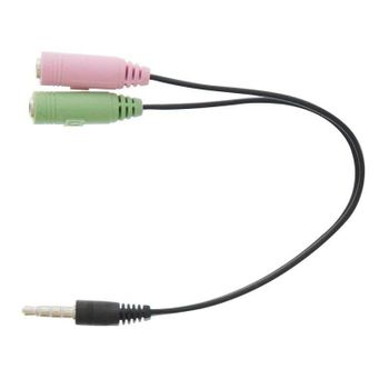 Adaptador de Audio TnB ADAJ2J Jack 3.5mm Macho a Doble Hembra