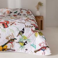 colcha birds of paradise 270x260 cm cama 160180