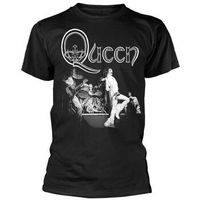 queen camiseta live b w para hombre