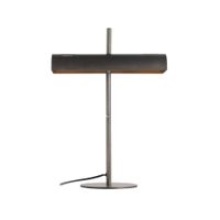 lampara de mesa de metal negro