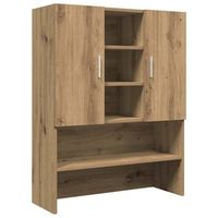 armario de lavadora roble artisan 705x255x90 cm vidaxl