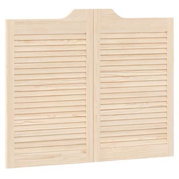 Puertas Batientes Natural 80 X 50 Cm Madera De Pino Maciza Vidaxl