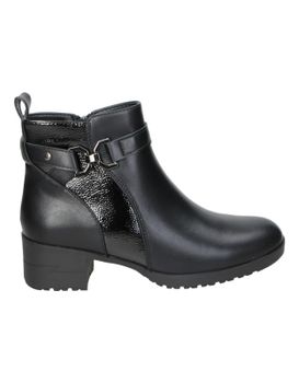 Botines Con Tacón Hispaflex 2543 En Negro 38