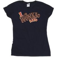 willy wonka camiseta bar logo para mujer