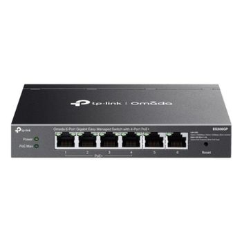 Switch TP-Link Omada ES206GP 6 Puertos Gigabit Gestionable PoE+ Montaje Pared