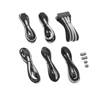 Pro Series ModMesh Extension Cable Kit - Black & White, Black