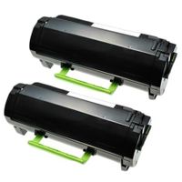 compatible multipack lexmark ms817dn printer toner cartridges 2 pack -53b2000