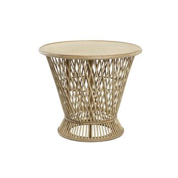 Mesita Auxiliar Bambu 60x60x52 Natural