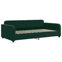 cama para adulto  cama individual  sofa cama sin colchon terciopelo verde oscuro 90x200cm