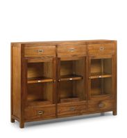 bufet de madera de mindi marron 6 cajones anch 160 cm