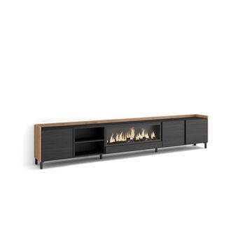 Mueble Tv Alameda-02 Con Chimenea Eléctrica Para Salón