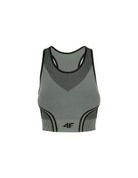 Sujetador deportivo de yoga 4F negro Mujer
