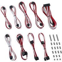cablemod classic modmesh c-series corsair axi hxi rm cable kit - red  white red