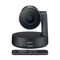 logitech rally webcam negra