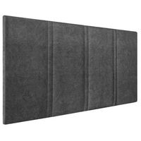 cabecero tapizado amur  cabezal acolchado  tapizado en teijdo alta gama acuaqulin antimanchas  color marengo  medida 110x55x3cm cama 105 cm