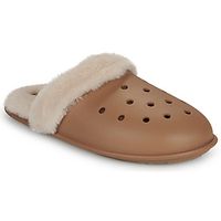 crocs pantuflas classic fuzz scuff para mujer