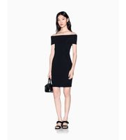 ax armani exchange para mujer xw001742af21295uc001 vestido cenido negro l casual clasico poliamida sin mangas  tirantes