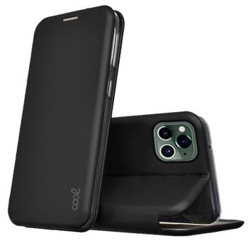 Cool Funda Flip Cover Elegance Negro para iPhone 14 Pro