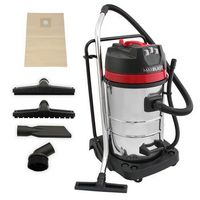 aspiradora comercial de 80 litros maxblast para limpieza en seco y humedo