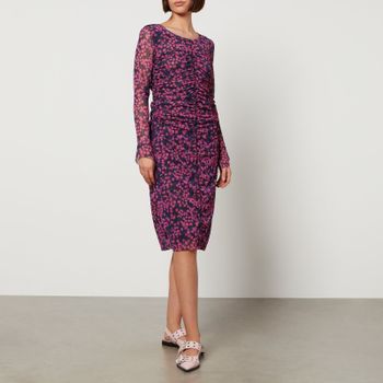 Baum Und Pferdgarten Janis Floral-Print Mesh Dress - S