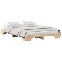 cama matrimonial  cama para adulto  estructura de cama natural 140 x 200 cm madera de pino macizo