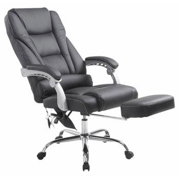 Silla De Oficina Pacific Con Función Masaje Simil Cuero Negro 64x68x118 Cm Clp