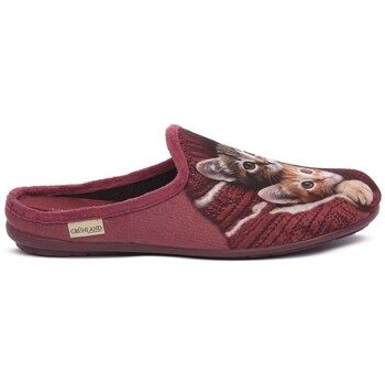 Grunland Pantuflas CI3057BORDO para mujer