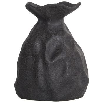 Florero Decoración Del Hogar Gres Impermeable Negro Coontail